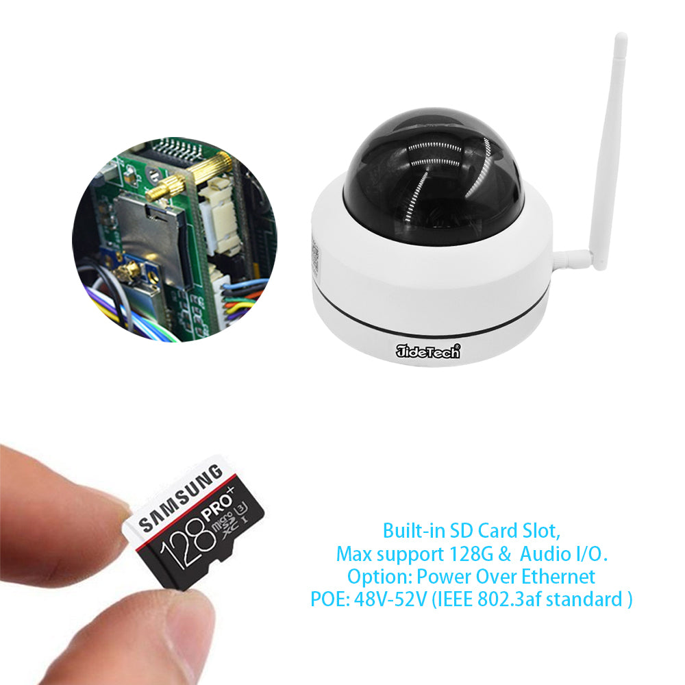 JideTech 1080P PTZ WLAN-Kamera mit 4-fachem Zoom (P1-4X-2MPW) – Versandkostenfrei