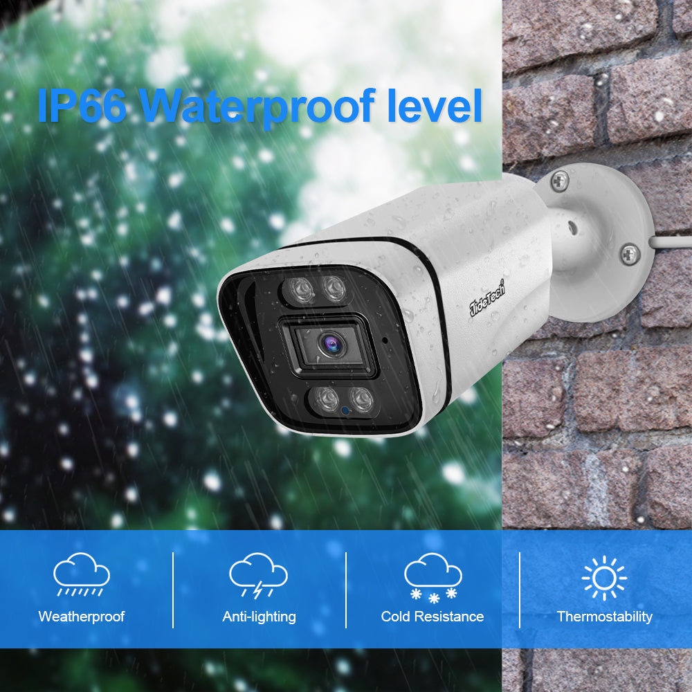 JideTech 4K Ultra HD 8MP PoE Sicherheitskamerasystem für den Außenbereich (NK3-4H-8MP) 