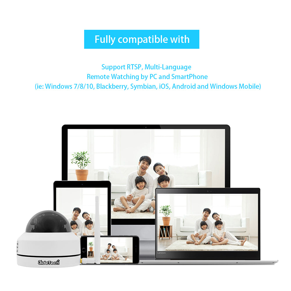 JideTech 1080P PTZ WLAN-Kamera mit 4-fachem Zoom (P1-4X-2MPW) – Versandkostenfrei
