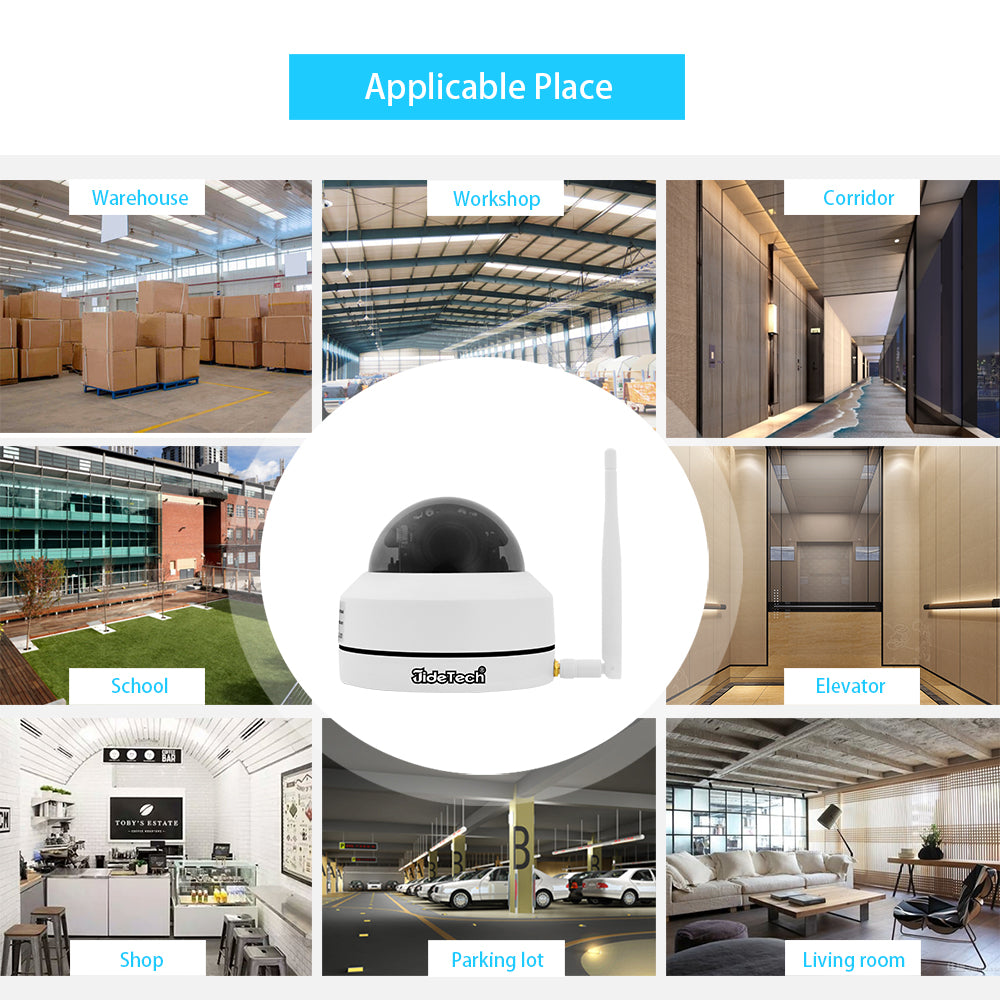 JideTech 1080P PTZ WLAN-Kamera mit 4-fachem Zoom (P1-4X-2MPW) – Versandkostenfrei